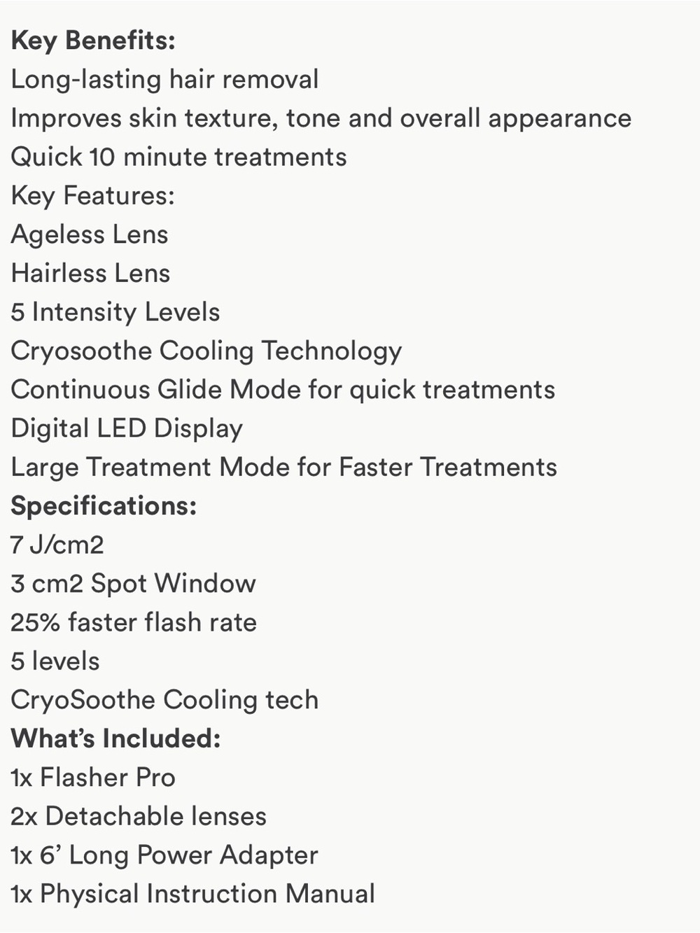 Nood Flasher Pro Hair Removal Laser Device in White - Picture 11 of 13